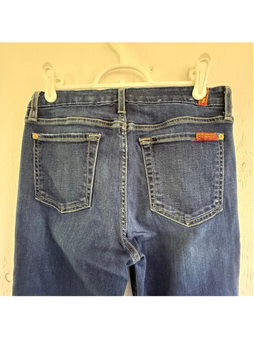 7 For All Mankind b(air) Ankle Skinny Distressed Jeans Size 28 - Picture 6 of 8